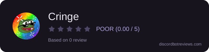Rating widget preview for Cringe