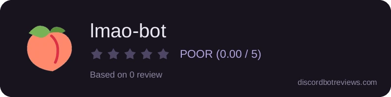 Rating widget preview for lmao-bot
