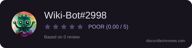 Rating widget preview for Wiki-Bot#2998