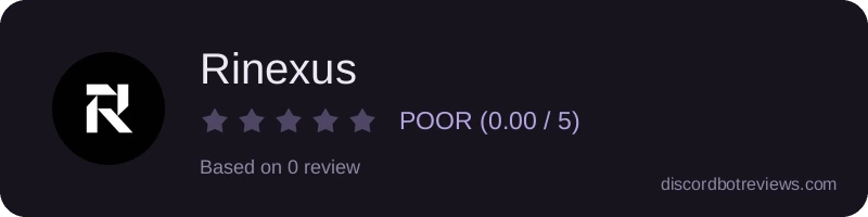 Rating widget preview for Rinexus
