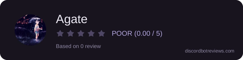 Rating widget preview for Agate
