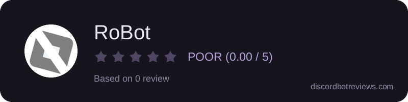 Rating widget preview for RoBot