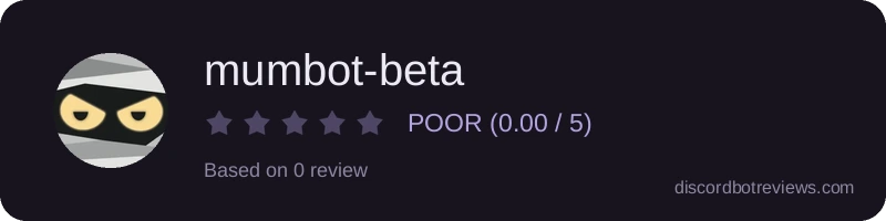 Rating widget preview for mumbot-beta