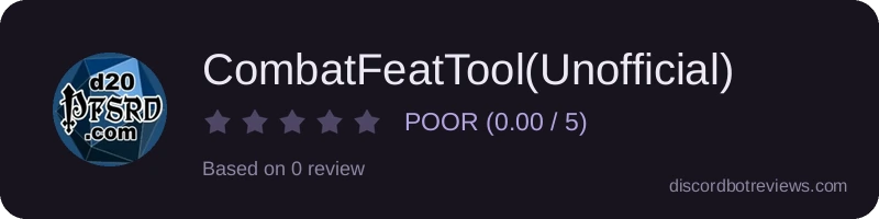 Rating banner for CombatFeatTool(Unofficial)
