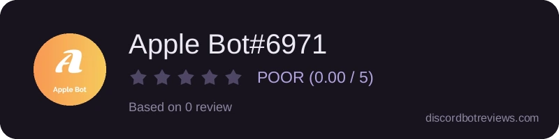 Rating widget preview for Apple Bot#6971