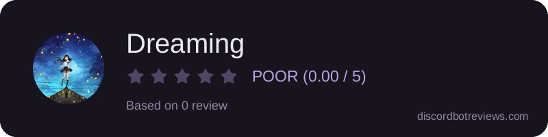 Rating widget preview for Dreaming