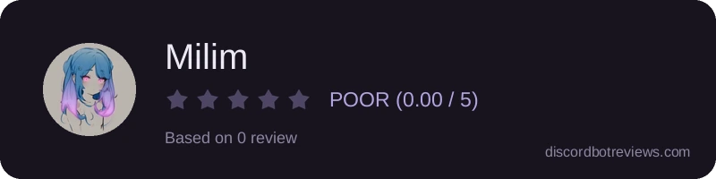 Rating widget preview for Milim