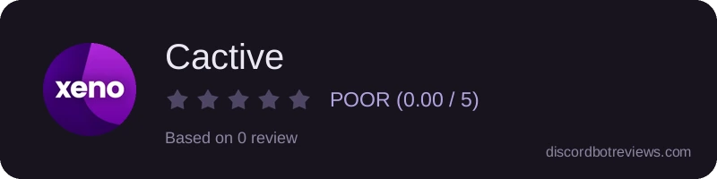 Rating widget preview for Cactive