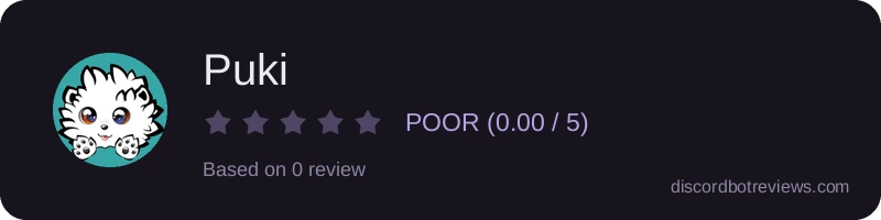 Rating widget preview for Puki