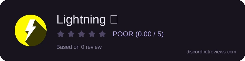 Rating widget preview for Lightning ⚡
