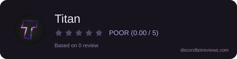 Rating widget preview for Titan
