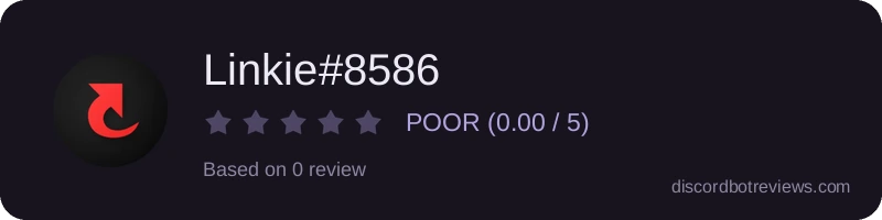 Rating widget preview for Linkie#8586