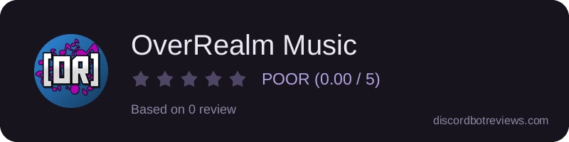 Rating widget preview for OverRealm Music