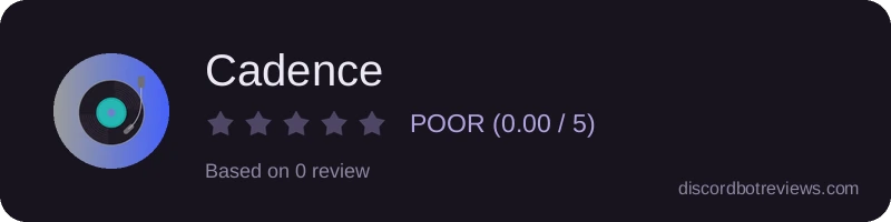Rating widget preview for Cadence