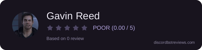 Rating widget preview for Gavin Reed