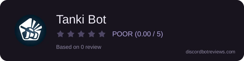 Rating widget preview for Tanki Bot