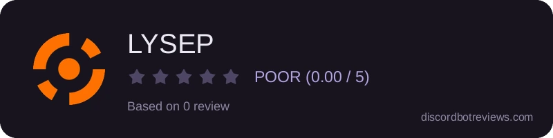 Rating widget preview for LYSEP