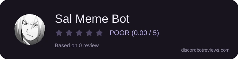 Rating banner for Sal Meme Bot