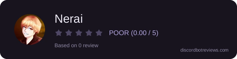 Rating widget preview for Nerai