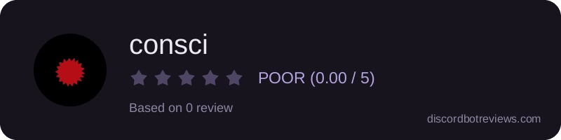 Rating widget preview for consci