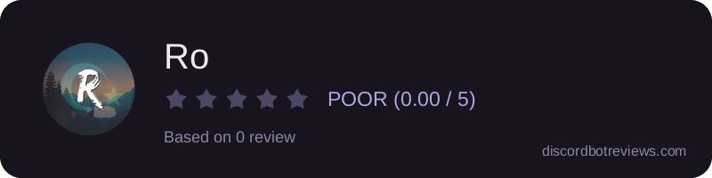 Rating widget preview for Ro