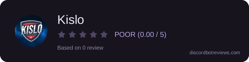 Rating widget preview for Kislo