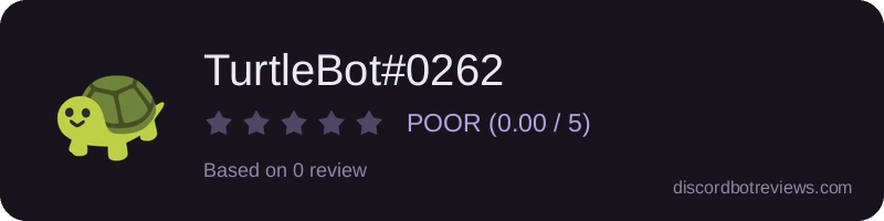 Rating widget preview for TurtleBot#0262