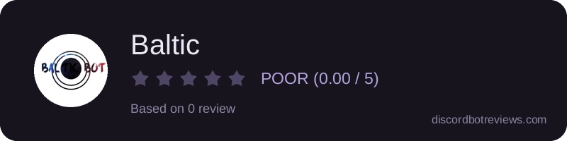 Rating widget preview for Baltic