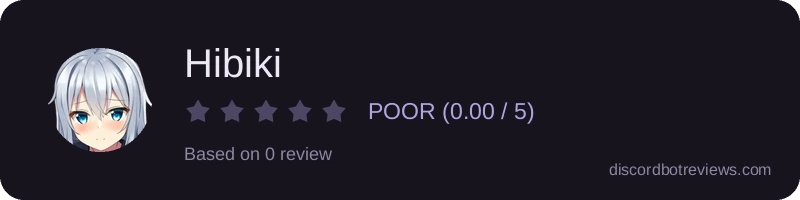 Rating widget preview for Hibiki