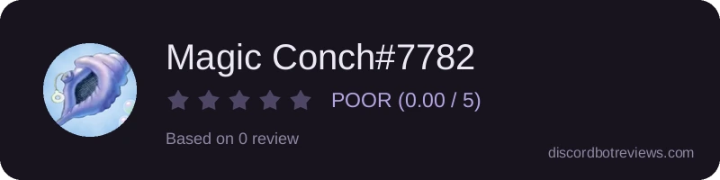 Rating widget preview for Magic Conch#7782