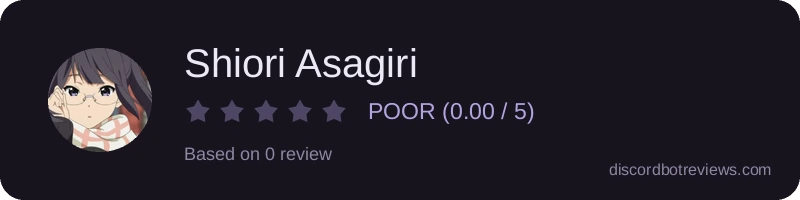 Rating widget preview for Shiori Asagiri