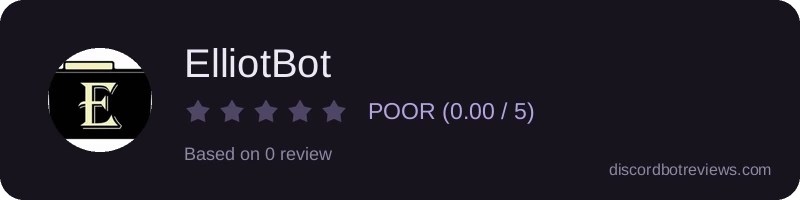 Rating widget preview for ElliotBot