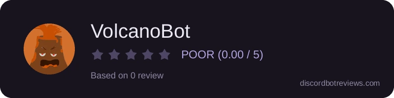 Rating widget preview for VolcanoBot
