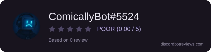 Rating widget preview for ComicallyBot#5524