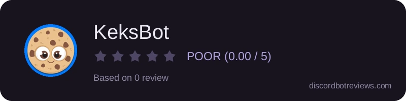 Rating widget preview for KeksBot