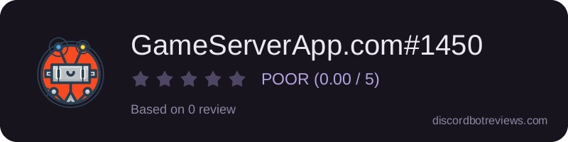 Rating widget preview for GameServerApp.com#1450