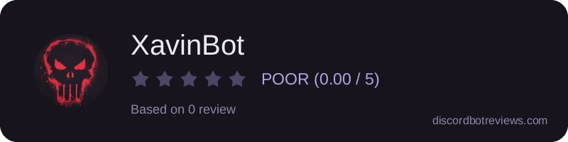 Rating widget preview for XavinBot
