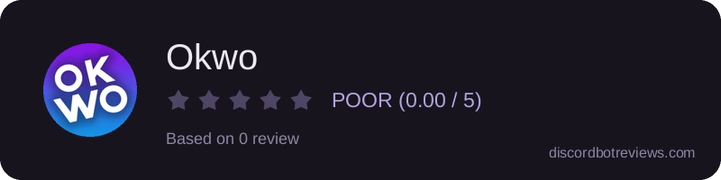 Rating widget preview for Okwo