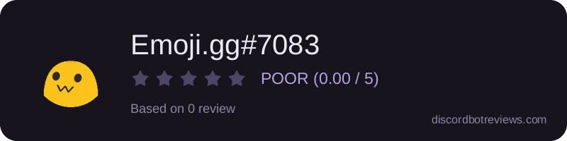 Rating widget preview for Emoji.gg#7083