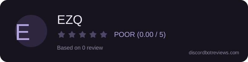 Rating widget preview for EZQ
