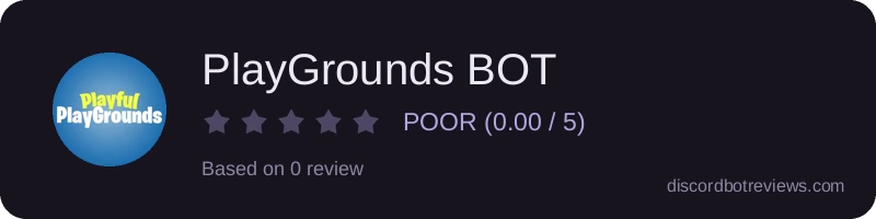 Rating widget preview for PlayGrounds BOT