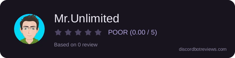 Rating widget preview for Mr.Unlimited