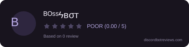 Rating widget preview for ᴮᴼˢˢϟвσт