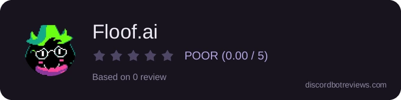 Rating widget preview for Floof.ai