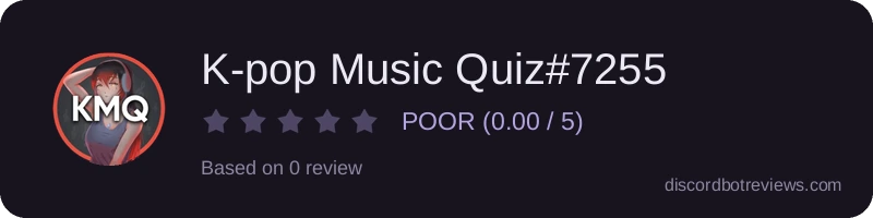 Rating widget preview for K-pop Music Quiz#7255