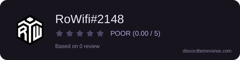Rating widget preview for RoWifi#2148