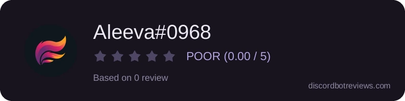 Rating widget preview for Aleeva#0968