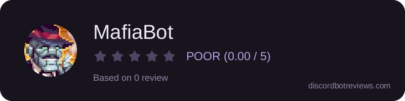 Rating widget preview for MafiaBot