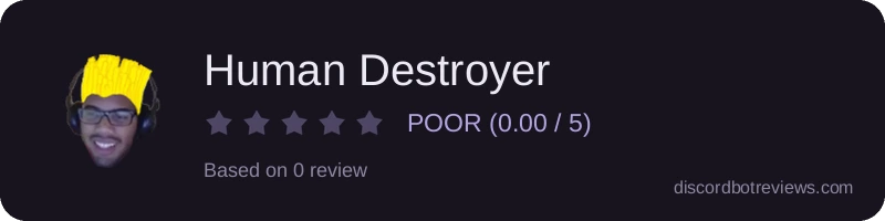 Rating widget preview for Human Destroyer