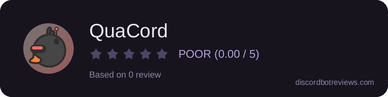 Rating banner for QuaCord